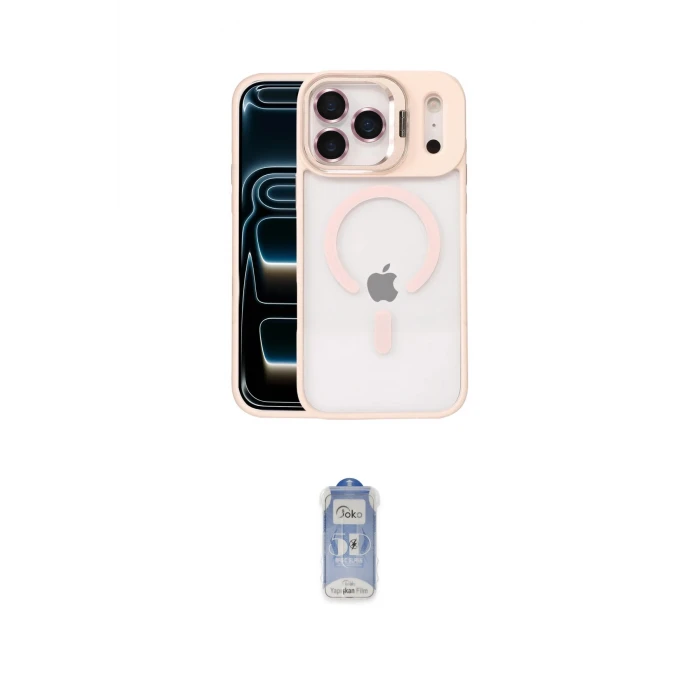 ieg™ iPhone 17 Pro Kılıf Yadigar Asil Koleksiyonu - Siyah Joko Magic 5D Cam