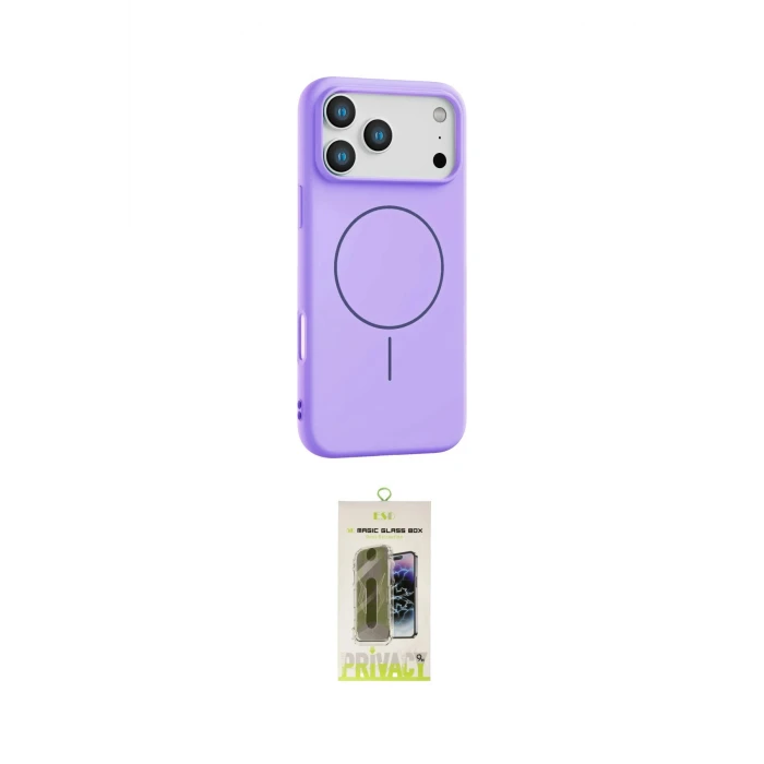 ieg™ iPhone 17 Pro Kılıf Yankı Form Serisi - Siyah Joko Magic 5D Hayalet Cam
