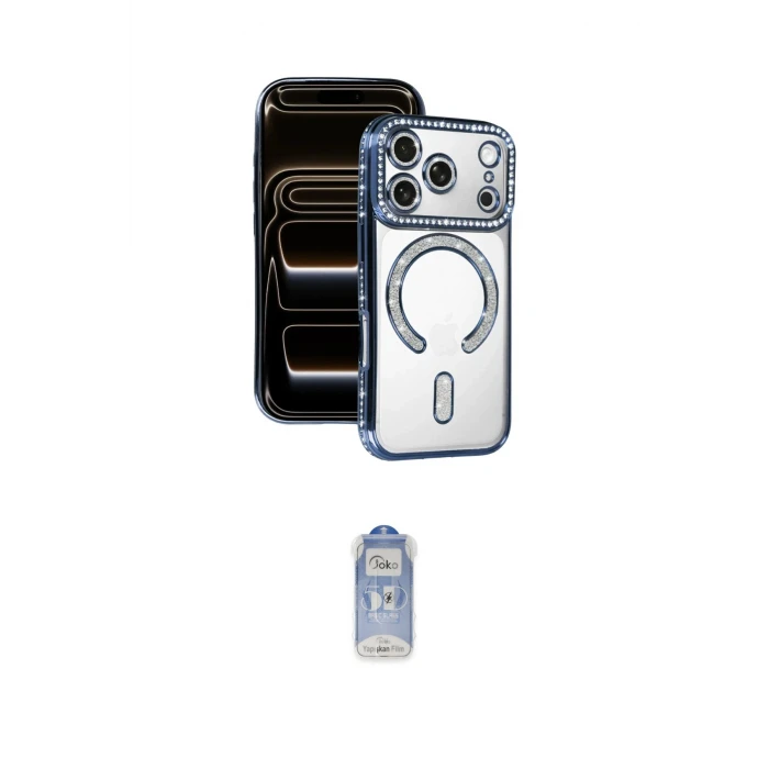ieg™ iPhone 17 Pro Kılıf Zirve Doku Prime - Siyah Joko Magic 5D Cam