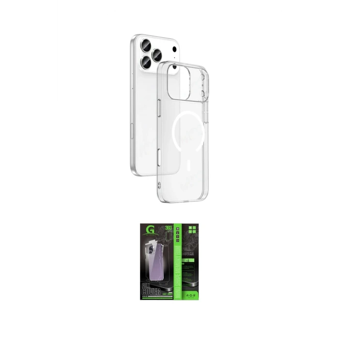 ieg™ iPhone 17 Pro Max Kılıf Ahenk Minimal Serisi - Siyah 360 Mat Full Body Arka Koruyucu