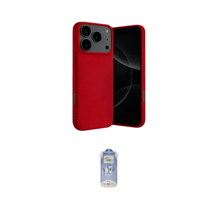 ieg™ iPhone 17 Pro Max Kılıf Ahenk Serisi - Siyah Joko Magic 5D Cam