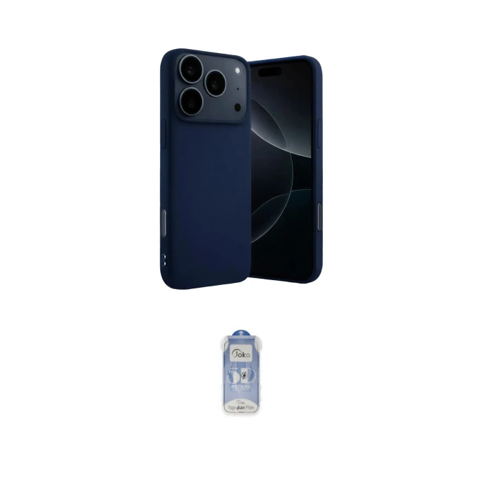 ieg™ iPhone 17 Pro Max Kılıf Ahenk Serisi - Siyah Joko Magic 5D Cam