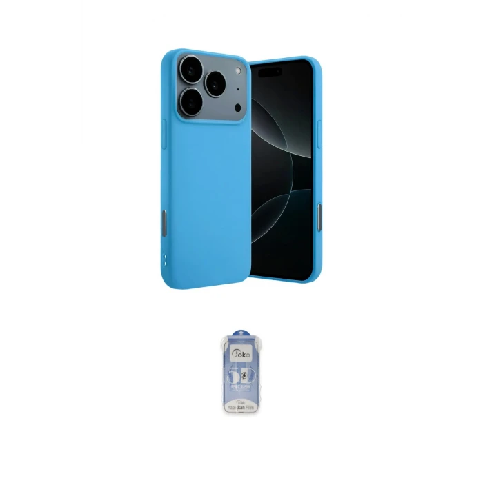 ieg™ iPhone 17 Pro Max Kılıf Ahenk Serisi - Siyah Joko Magic 5D Cam