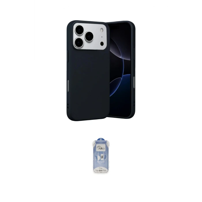 ieg™ iPhone 17 Pro Max Kılıf Ahenk Serisi - Siyah Joko Magic 5D Cam