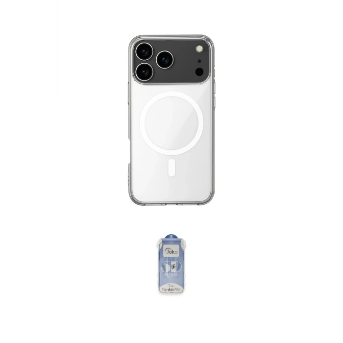 ieg™ iPhone 17 Pro Max Kılıf Ahenk Yansıma Prime - Siyah Joko Magic 5D Cam