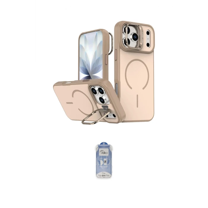 ieg™ iPhone 17 Pro Max Kılıf Çekirdek Klasik - Siyah Joko Magic 5D Cam