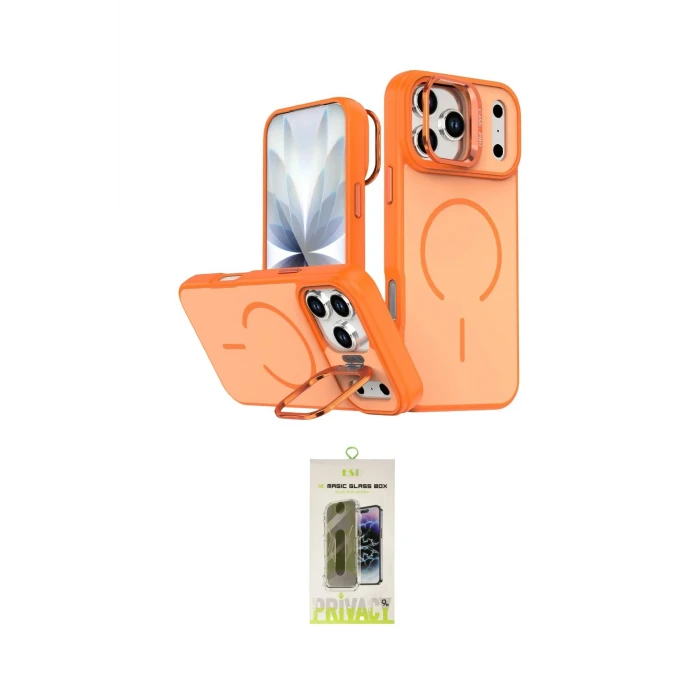 ieg™ iPhone 17 Pro Max Kılıf Çekirdek Klasik - Siyah Joko Magic 5D Hayalet Cam