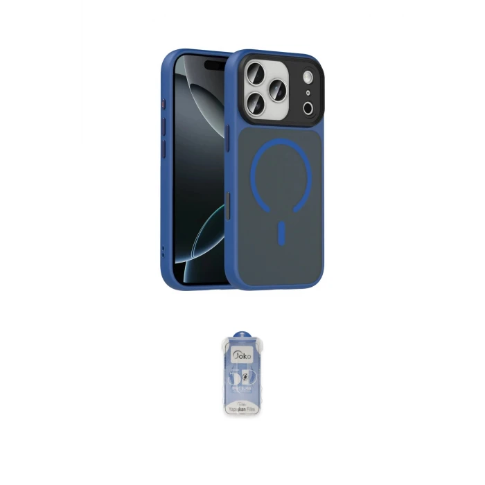 ieg™ iPhone 17 Pro Max Kılıf Doruk Form Serisi - Siyah Joko Magic 5D Cam