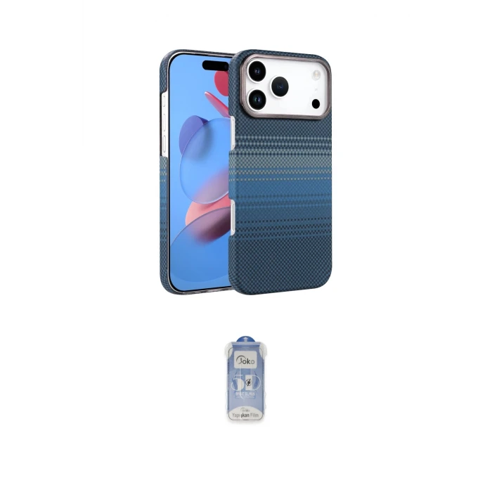 ieg™ iPhone 17 Pro Max Kılıf Doruk Serisi - Siyah Joko Magic 5D Cam