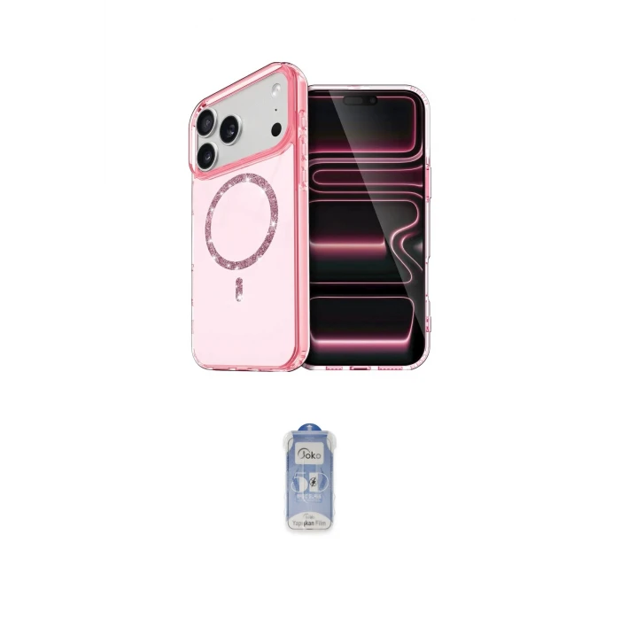 ieg™ iPhone 17 Pro Max Kılıf Kıvılcım Form Prime - Siyah Joko Magic 5D Cam