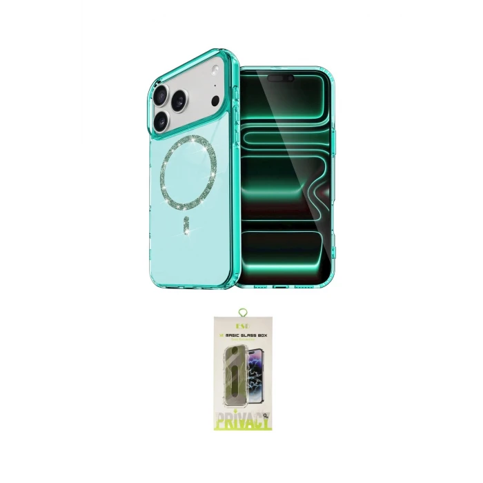 ieg™ iPhone 17 Pro Max Kılıf Kıvılcım Form Prime - Siyah Joko Magic 5D Hayalet Cam