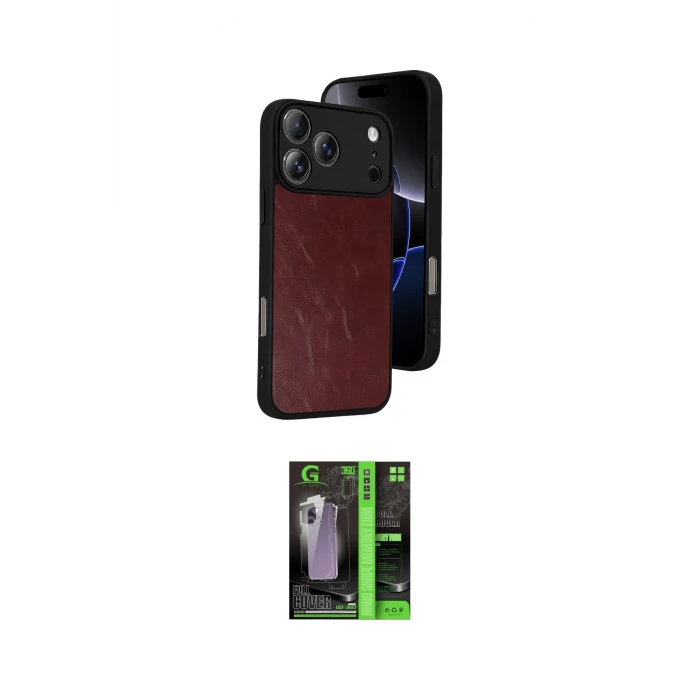 ieg™ iPhone 17 Pro Max Kılıf Kıvılcım Işık Serisi - Şeffaf 360 Full Body Arka Koruyucu