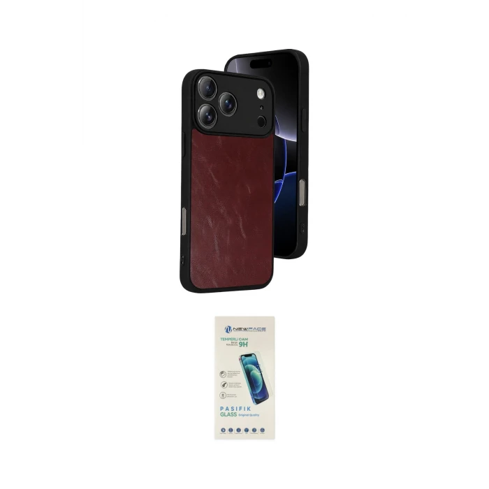 ieg™ iPhone 17 Pro Max Kılıf Kıvılcım Işık Serisi - Şeffaf Pasifik Cam Ekran Koruyucu