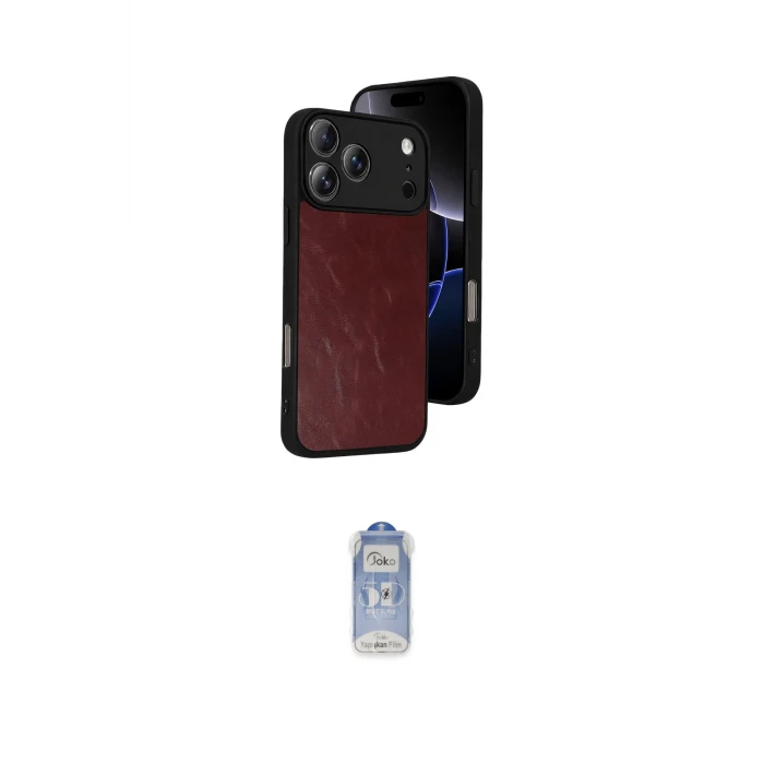 ieg™ iPhone 17 Pro Max Kılıf Kıvılcım Işık Serisi - Siyah Joko Magic 5D Cam