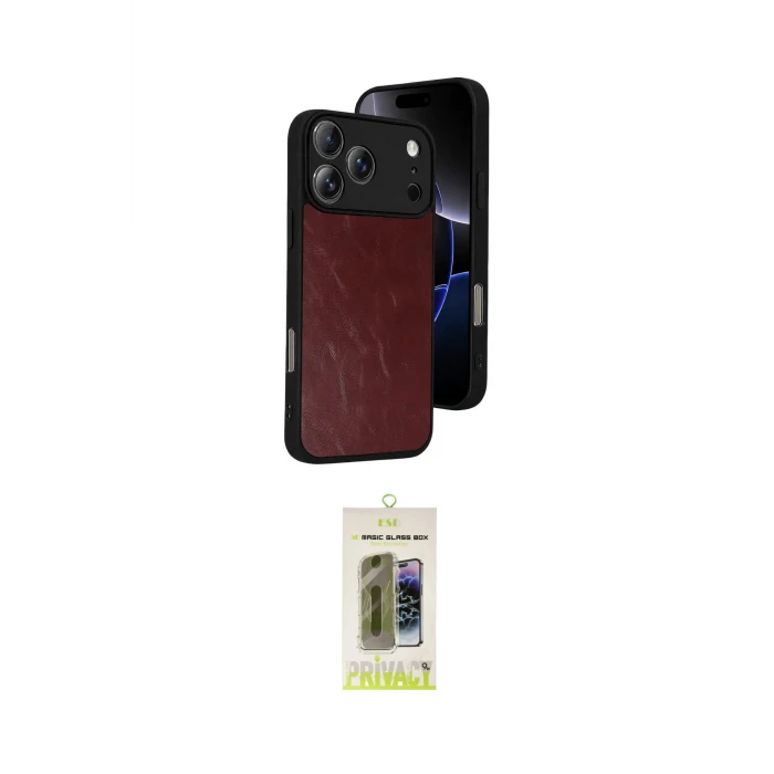 ieg™ iPhone 17 Pro Max Kılıf Kıvılcım Işık Serisi - Siyah Joko Magic 5D Hayalet Cam