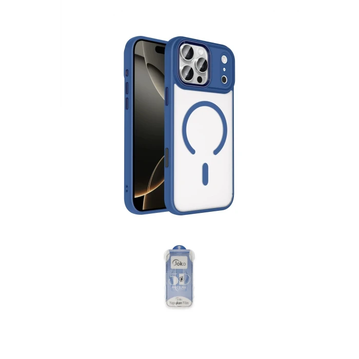 ieg™ iPhone 17 Pro Max Kılıf Kıvılcım Prime - Siyah Joko Magic 5D Cam