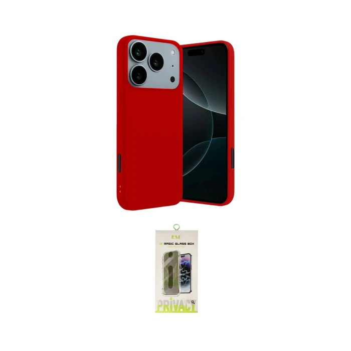 ieg™ iPhone 17 Pro Max Kılıf Kozmos Yansıma Özel Seri - Siyah Joko Magic 5D Hayalet Cam