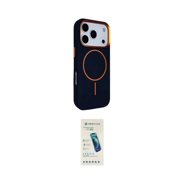 ieg™ iPhone 17 Pro Max Kılıf Kutup Minimal Prime - Şeffaf Pasifik Cam Ekran Koruyucu