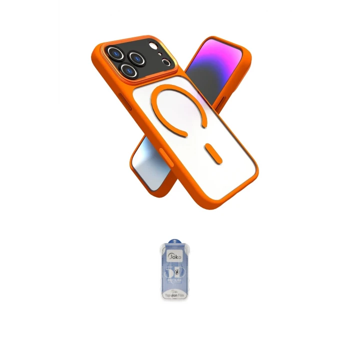 ieg™ iPhone 17 Pro Max Kılıf Nova Yansıma Serisi - Siyah Joko Magic 5D Cam