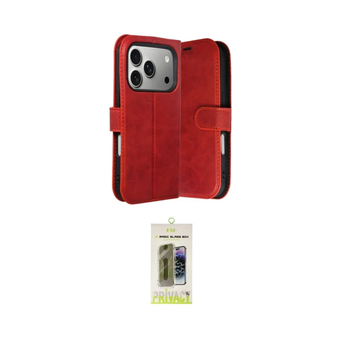 ieg™ iPhone 17 Pro Max Kılıf Siluet Işık Serisi - Siyah Joko Magic 5D Hayalet Cam