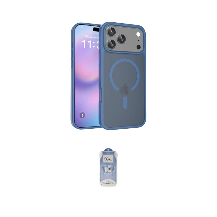 ieg™ iPhone 17 Pro Max Kılıf Siluet Minimal Prime - Siyah Joko Magic 5D Cam