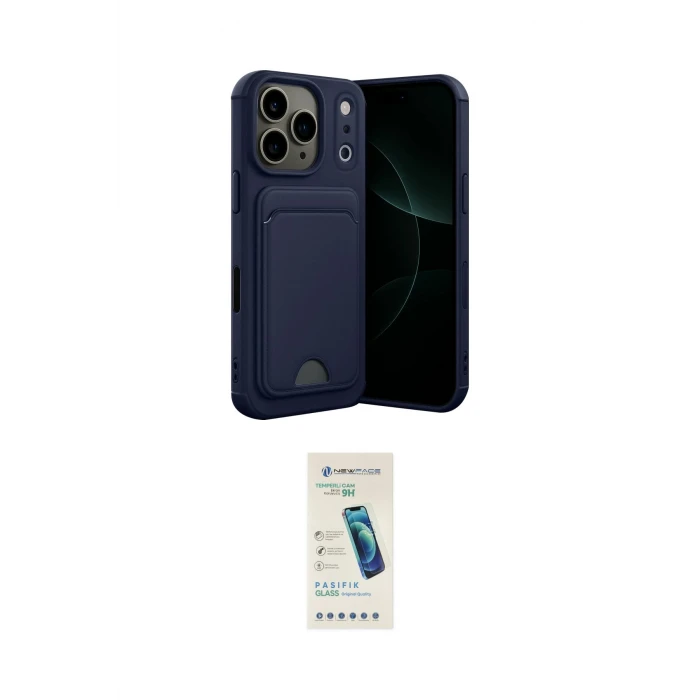 ieg™ iPhone 17 Pro Max Kılıf Vadi Çizgi Prime - Şeffaf Pasifik Cam Ekran Koruyucu