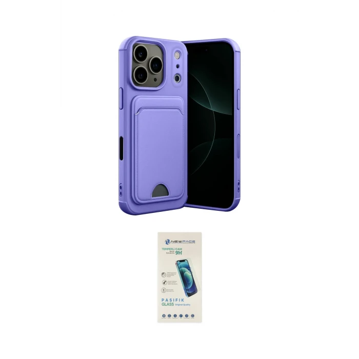 ieg™ iPhone 17 Pro Max Kılıf Vadi Çizgi Prime - Şeffaf Pasifik Cam Ekran Koruyucu