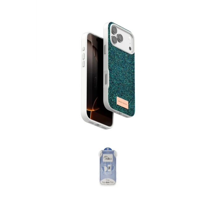 ieg™ iPhone 17 Pro Max Kılıf Vadi Klasik Serisi - Siyah Joko Magic 5D Cam