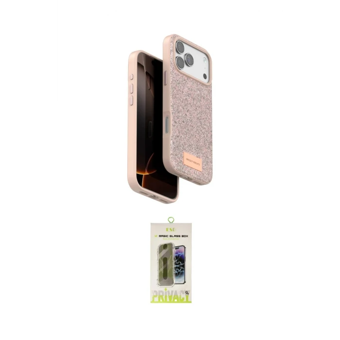ieg™ iPhone 17 Pro Max Kılıf Vadi Klasik Serisi - Siyah Joko Magic 5D Hayalet Cam