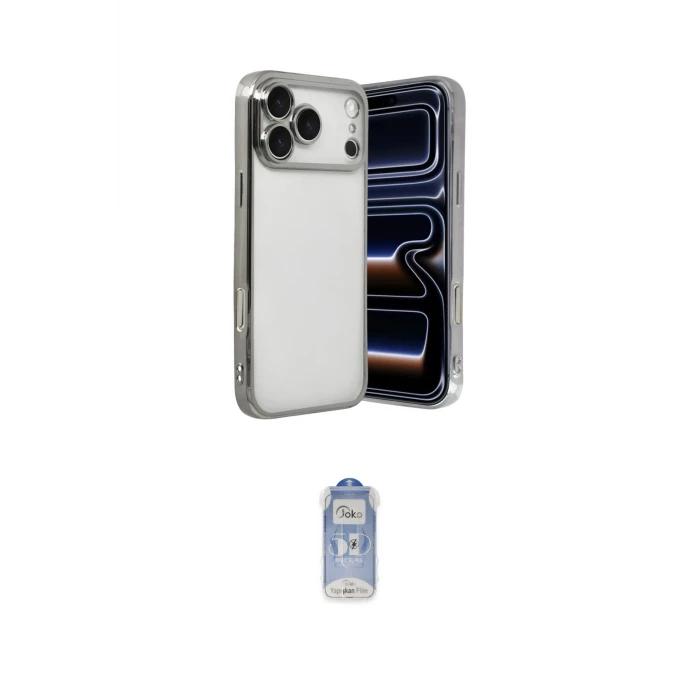 ieg™ iPhone 17 Pro Max Kılıf Vadi Minimal - Siyah Joko Magic 5D Cam