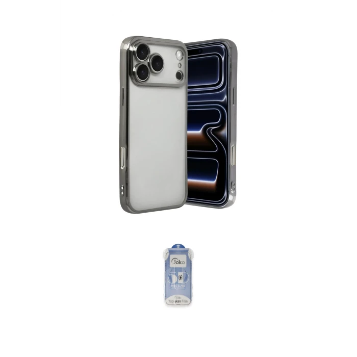 ieg™ iPhone 17 Pro Max Kılıf Vadi Minimal - Siyah Joko Magic 5D Cam