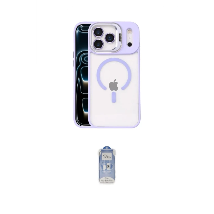 ieg™ iPhone 17 Pro Max Kılıf Yadigar Asil Koleksiyonu - Siyah Joko Magic 5D Cam