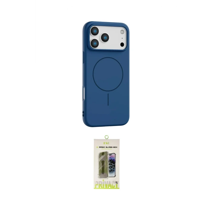 ieg™ iPhone 17 Pro Max Kılıf Yankı Form Serisi - Siyah Joko Magic 5D Hayalet Cam