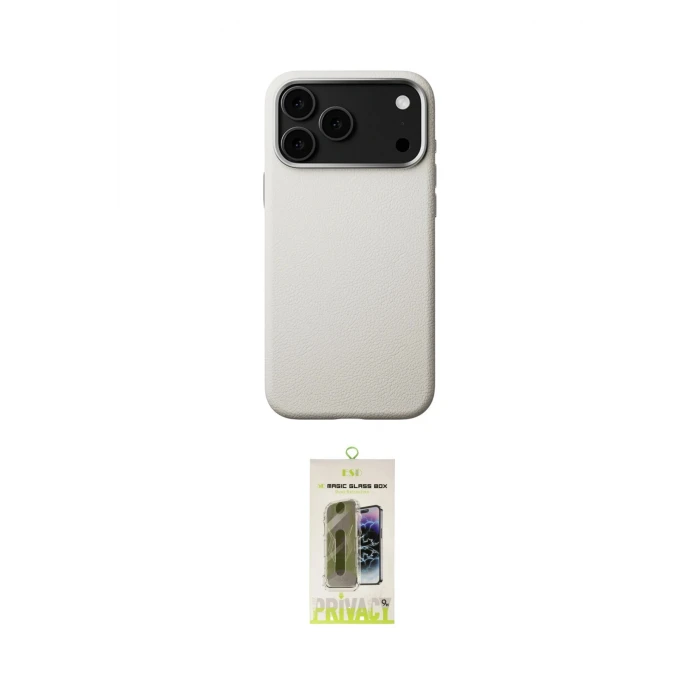 ieg™ iPhone 17 Pro Max Kılıf Zirve Modern Prime - Siyah Joko Magic 5D Hayalet Cam
