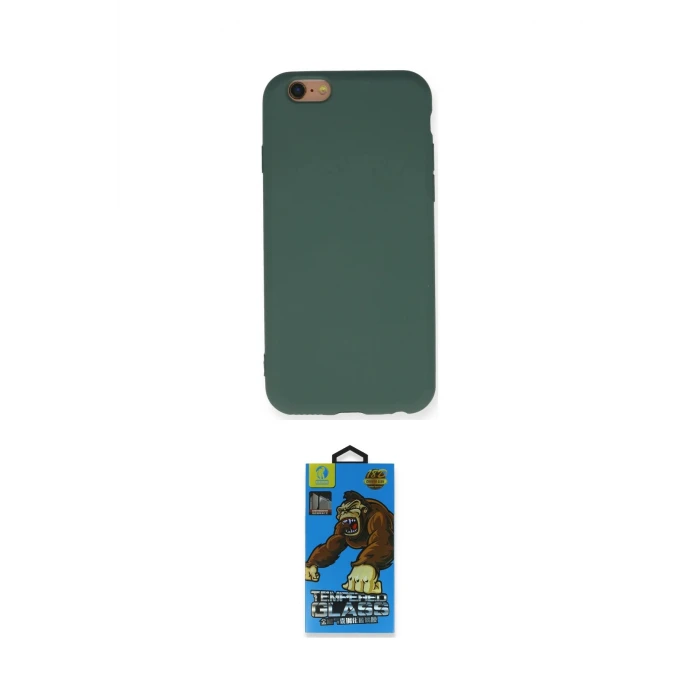 ieg™ iPhone 6 Kılıf Ahenk Serisi - Siyah 18D Cam Ekran Koruyucu