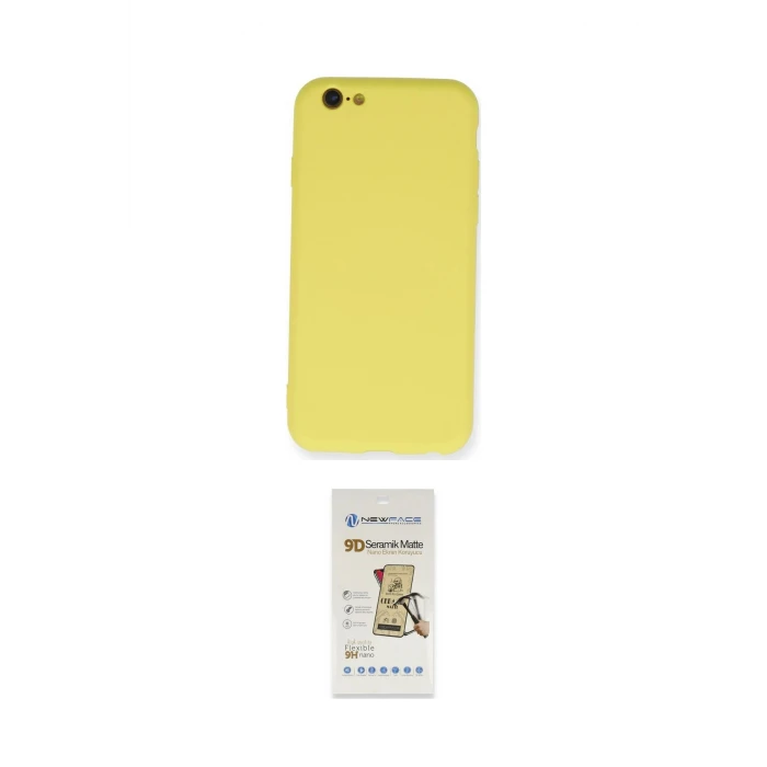 ieg™ iPhone 6 Kılıf Ahenk Serisi - Siyah Mat Seramik Nano Ekran Koruyucu
