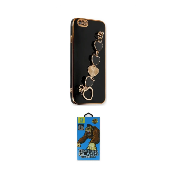 ieg™ iPhone 6 Kılıf Nova Işık Prime - Siyah 18D Cam Ekran Koruyucu