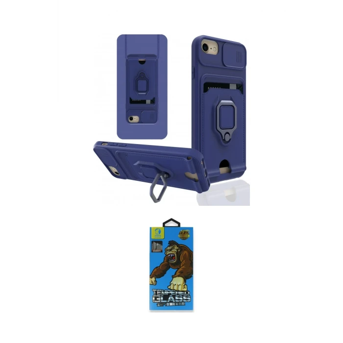 ieg™ iPhone 6 Kılıf Vadi Form Prime - Siyah 18D Cam Ekran Koruyucu