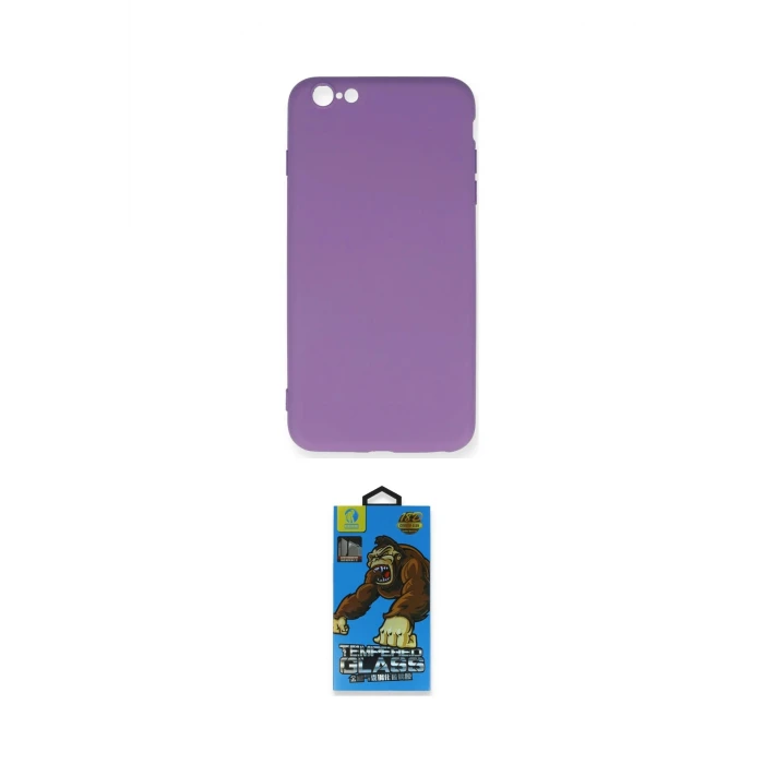 ieg™ iPhone 6 Plus Kılıf Ahenk Serisi - Beyaz 18D Cam Ekran Koruyucu