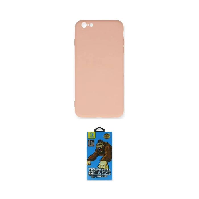 ieg™ iPhone 6 Plus Kılıf Ahenk Serisi - Beyaz 18D Cam Ekran Koruyucu