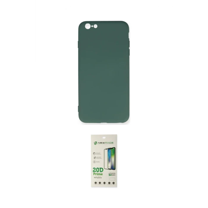ieg™ iPhone 6 Plus Kılıf Ahenk Serisi - Beyaz 20D Premium Cam Ekran Koruyucu