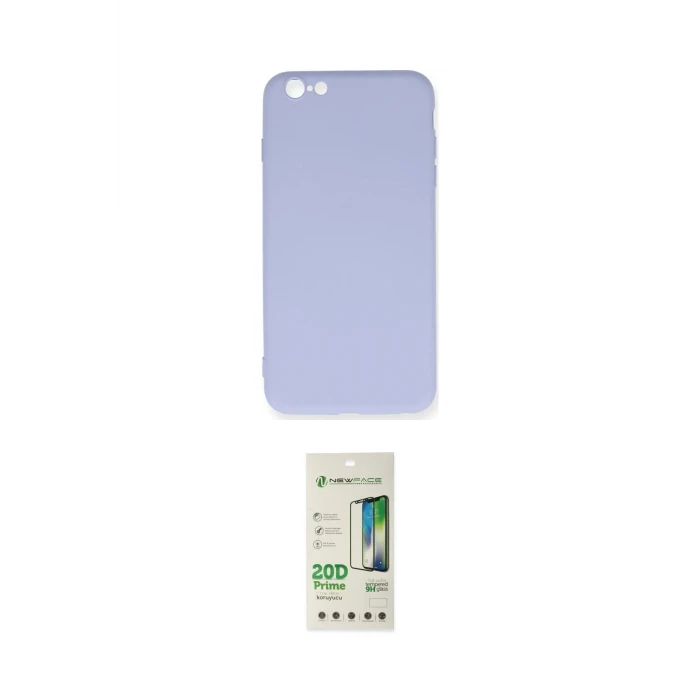 ieg™ iPhone 6 Plus Kılıf Ahenk Serisi - Beyaz 20D Premium Cam Ekran Koruyucu