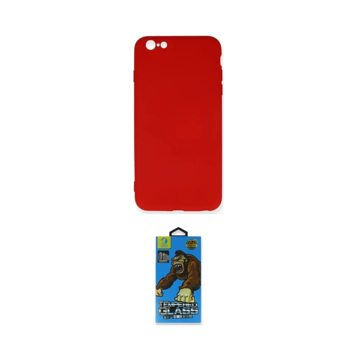 ieg™ iPhone 6 Plus Kılıf Ahenk Serisi - Siyah 18D Cam Ekran Koruyucu
