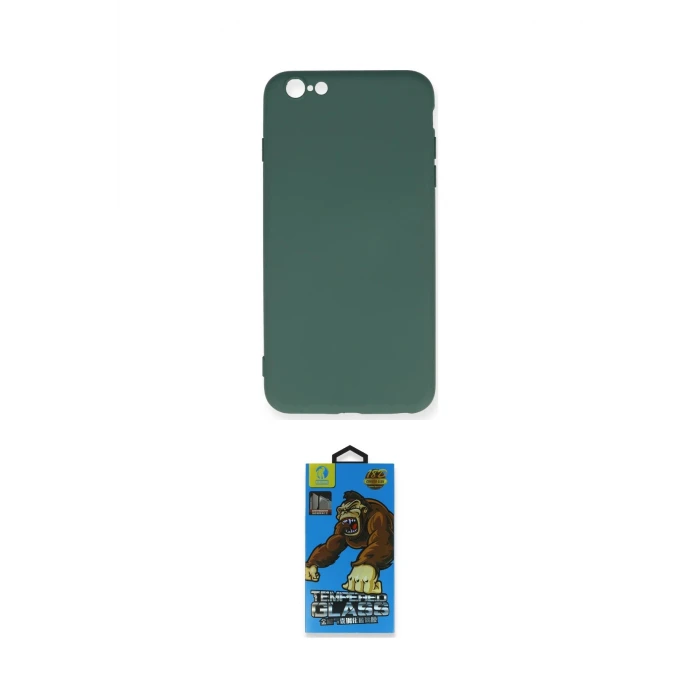 ieg™ iPhone 6 Plus Kılıf Ahenk Serisi - Siyah 18D Cam Ekran Koruyucu