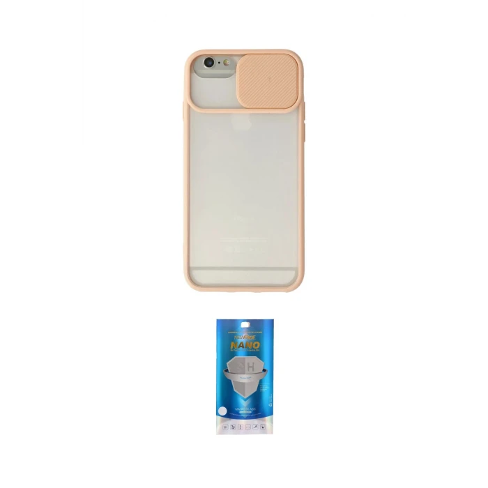 ieg™ iPhone 6 Plus Kılıf Vadi Çizgi - Şeffaf Royal Nano Ekran Koruyucu