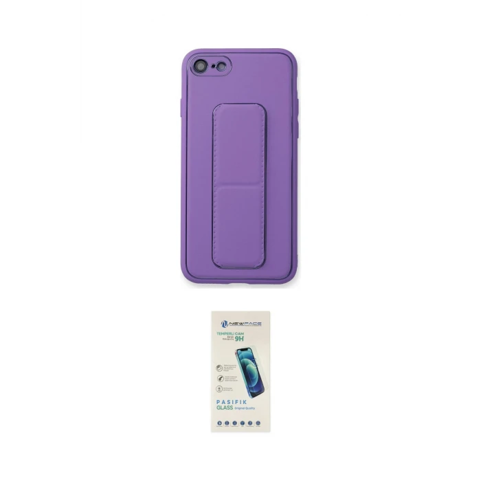 ieg™ iPhone 7 Kılıf Akış Doku - Şeffaf Pasifik Cam Ekran Koruyucu