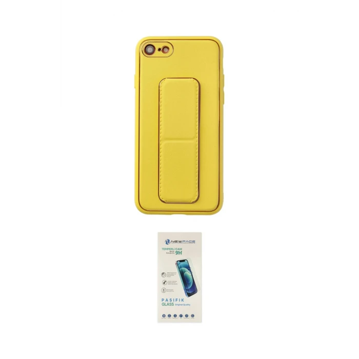 ieg™ iPhone 7 Kılıf Akış Doku - Şeffaf Pasifik Cam Ekran Koruyucu
