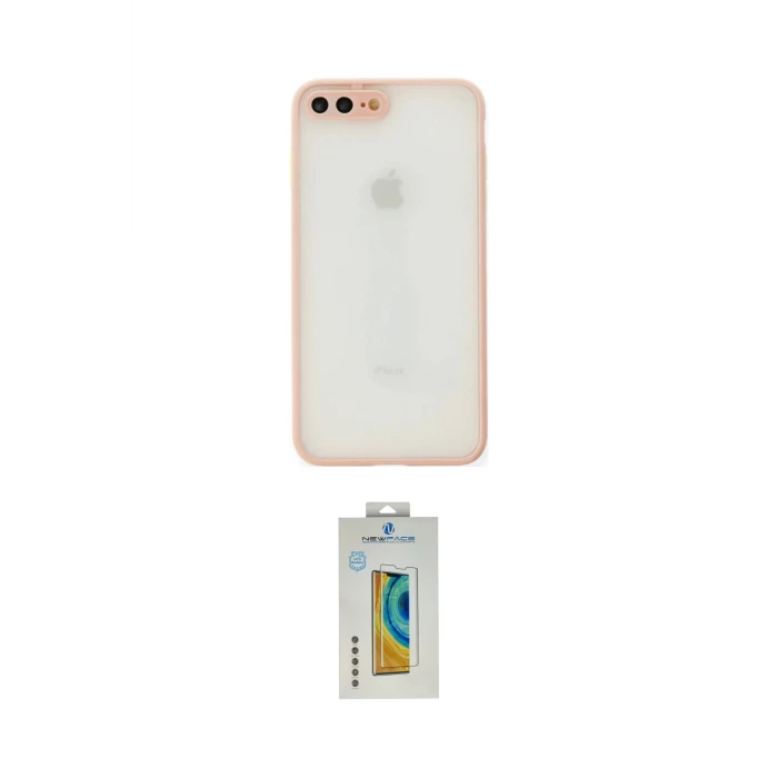 ieg™ iPhone 7 Plus Kılıf Ahenk Çizgi Serisi - Siyah Polymer Nano Ekran Koruyucu