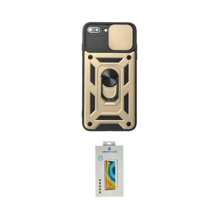 ieg™ iPhone 7 Plus Kılıf Ahenk Klasik - Beyaz Polymer Nano Ekran Koruyucu