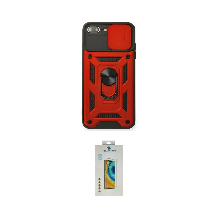 ieg™ iPhone 7 Plus Kılıf Ahenk Klasik - Beyaz Polymer Nano Ekran Koruyucu
